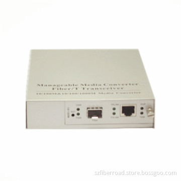 10/100m SFP Manageable Media Converter, Web Smart Converter